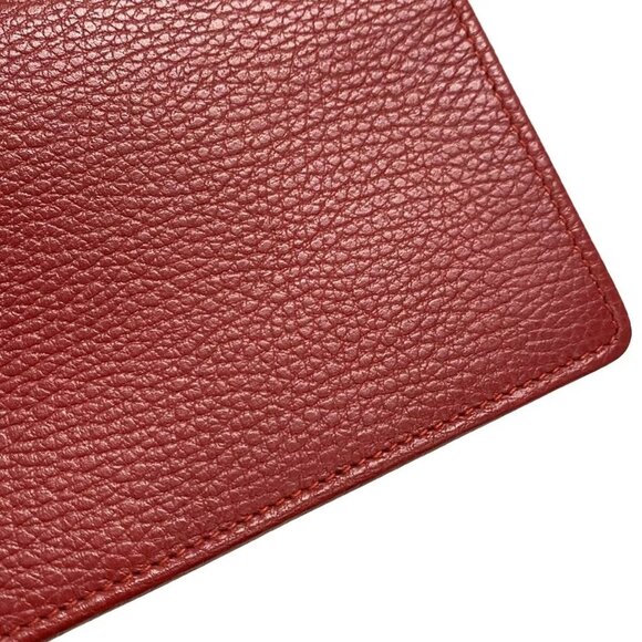 100% Authentic GUCCI GG Marmont Leather MIni Chain Bag Red Leather 607-112224 - Picture 3 of 10